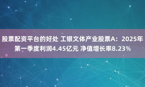 股票配资平台的好处 工银文体产业股票A：2025年第一季度利润4.45亿元 净值增长率8.23%